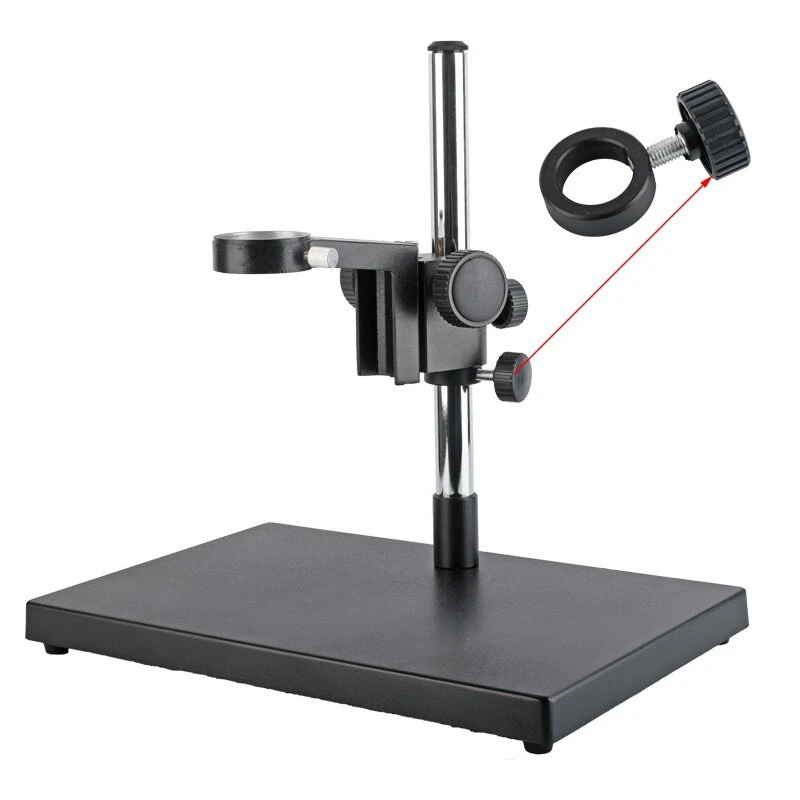 KOPPACE Large Microscope Stand | 25mm Column & 50mm Lens | 370x250mm Base Plate