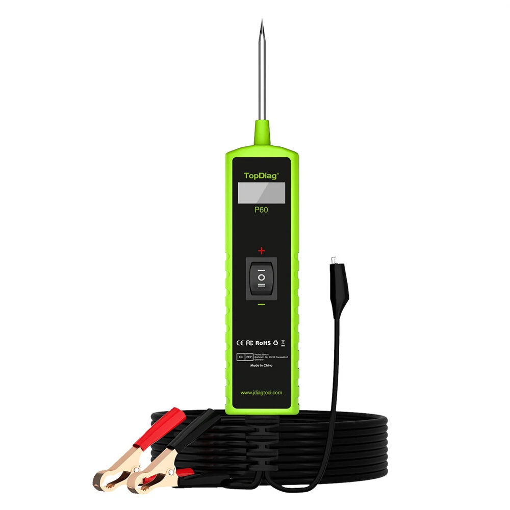 JDiag P60 Automotive Circuit Tester | 0.3-70V Voltage & Diode Tester | Multi-Use Vehicle Diagnostic Tool