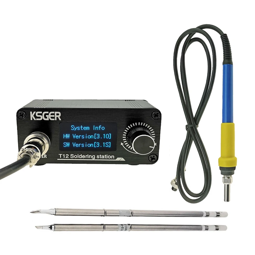 KSGER STM32 V3.1S T12 Soldering Station - OLED Display & Quick Heating 8s