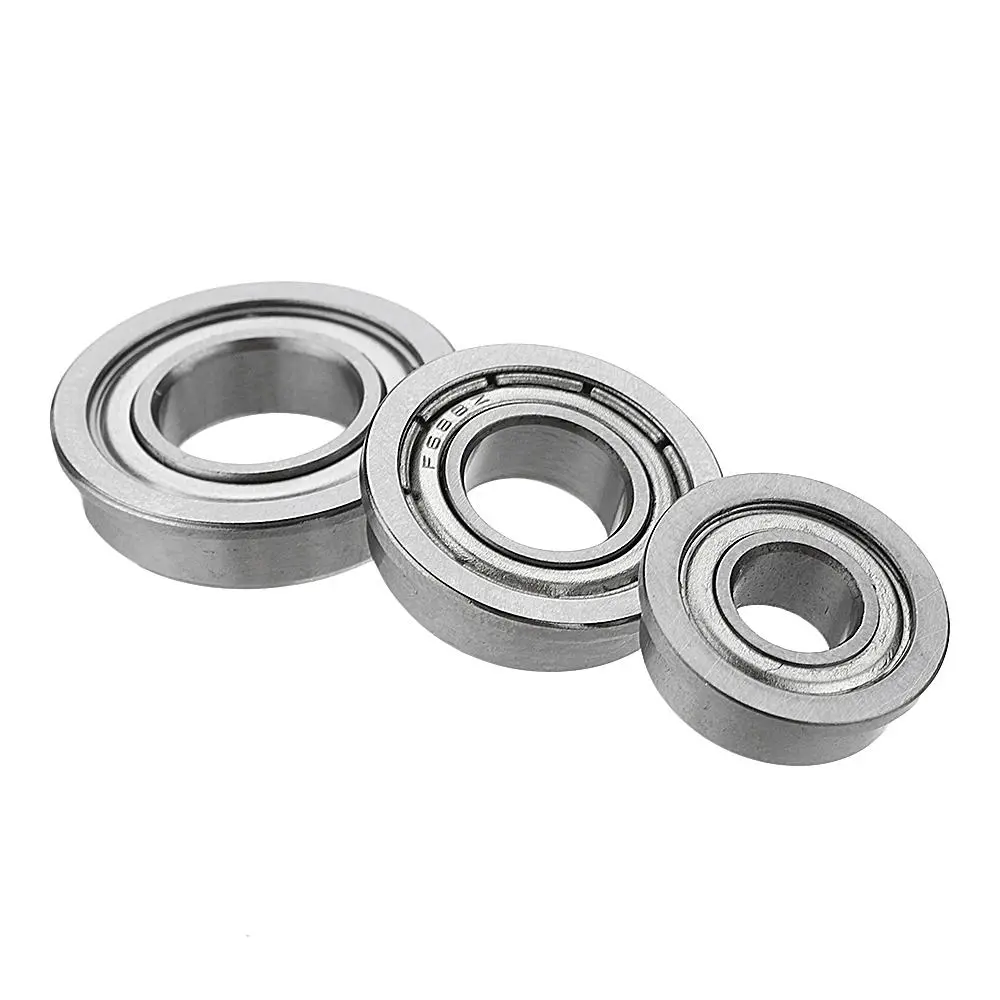Wide Band Edge Bearing Motor Flange Block - 6mm 8mm 10mm | Side Ball Bearing
