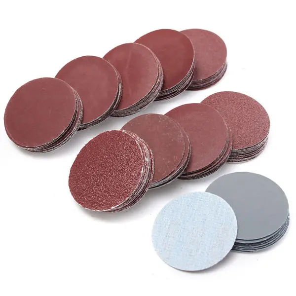 3M Sanding Discs 100pcs | 2 Inch 50mm | 80-3000 Grit for Polishing & Finishing