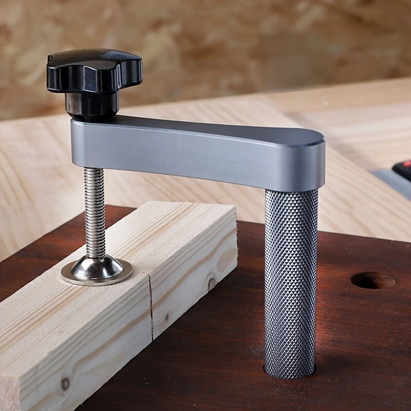 Universal Quick Action Bench Dog Clamp - 19mm/20mm Manual Adjustable Woodworking Desktop Clip