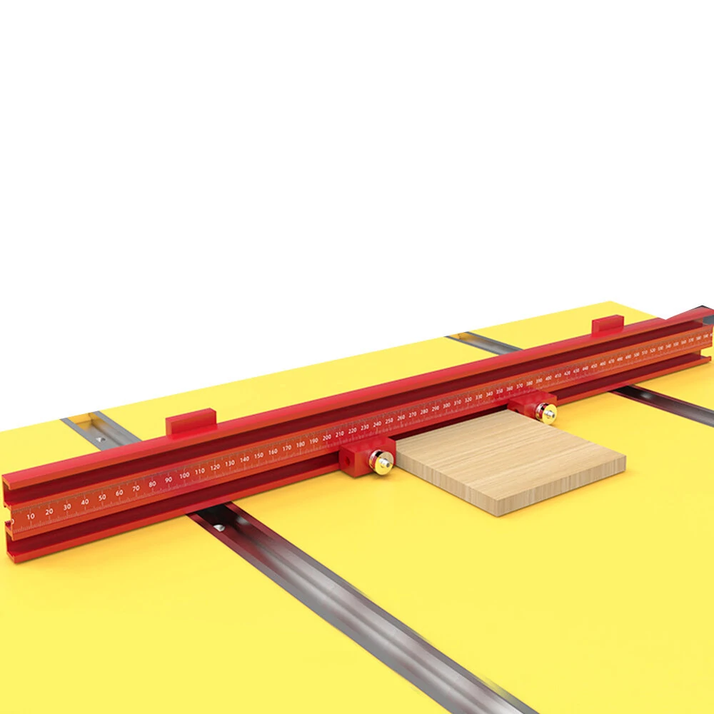 Aluminum Alloy Woodworking Guide Rail Fence - 600mm Table Saw Cutting Track & Parallel Guide System