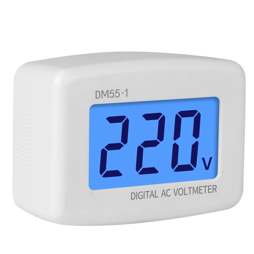 AC 220V Digital Voltmeter | EU Plug Voltage Tester Socket with LCD Display