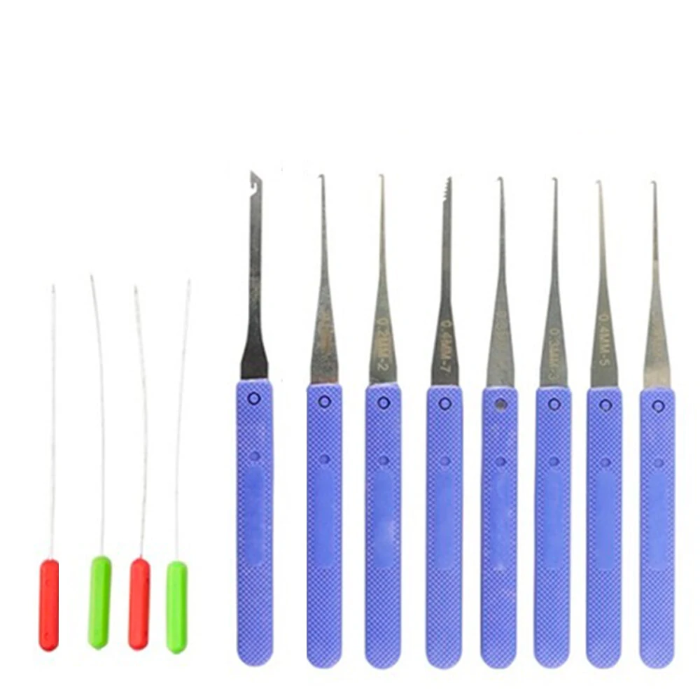 12PCS Lock Pick Set - Handcrafted Locksmith Tools for Practice & Supplies