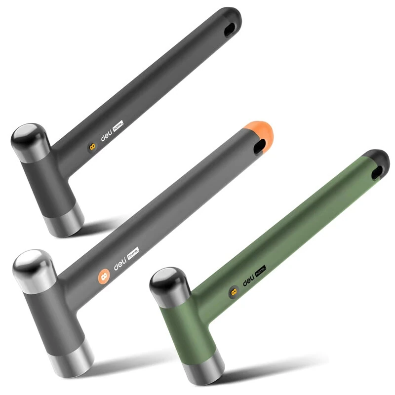 Deli HT7008 Hammer - High Carbon Steel with TPR Handle | 240mm Compact Multi-Purpose Tool