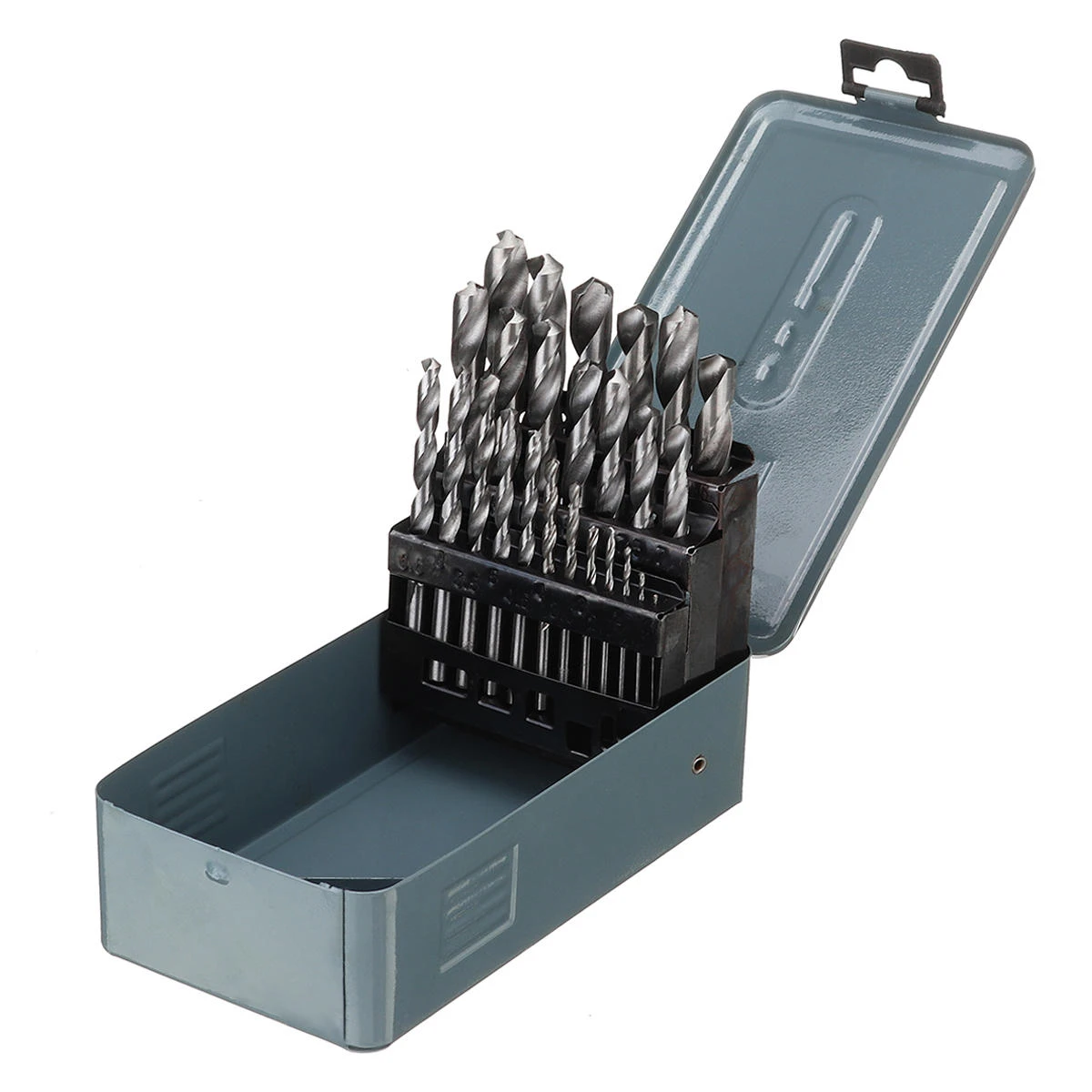 25pcs 1-13mm High Speed Steel Twist Drill Bit Set | Straight Shank Tool Kit