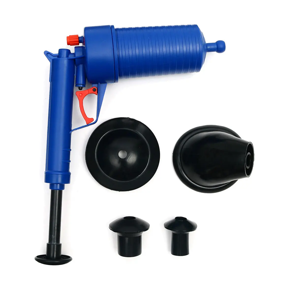 High Pressure Air Drain Blaster Pump - Toilet Sink Pipe Clog Remover Cleaner Tool