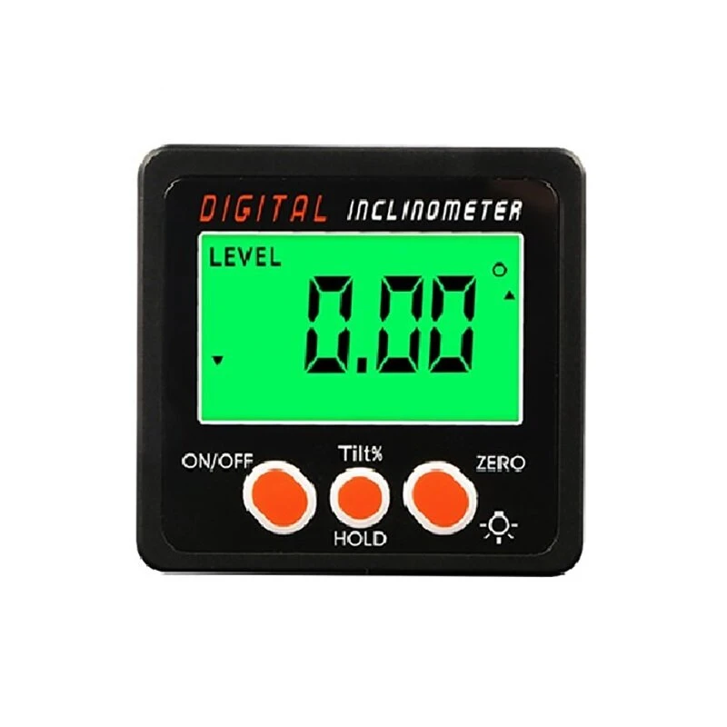 Aluminum Digital Inclinometer | Magnetic Angle Ruler with Gradient Level Display