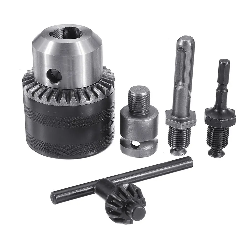 Drillpro 5pc 3-16mm Drill Chuck Set | 1/2-20UNF Adapter for Impact Wrench