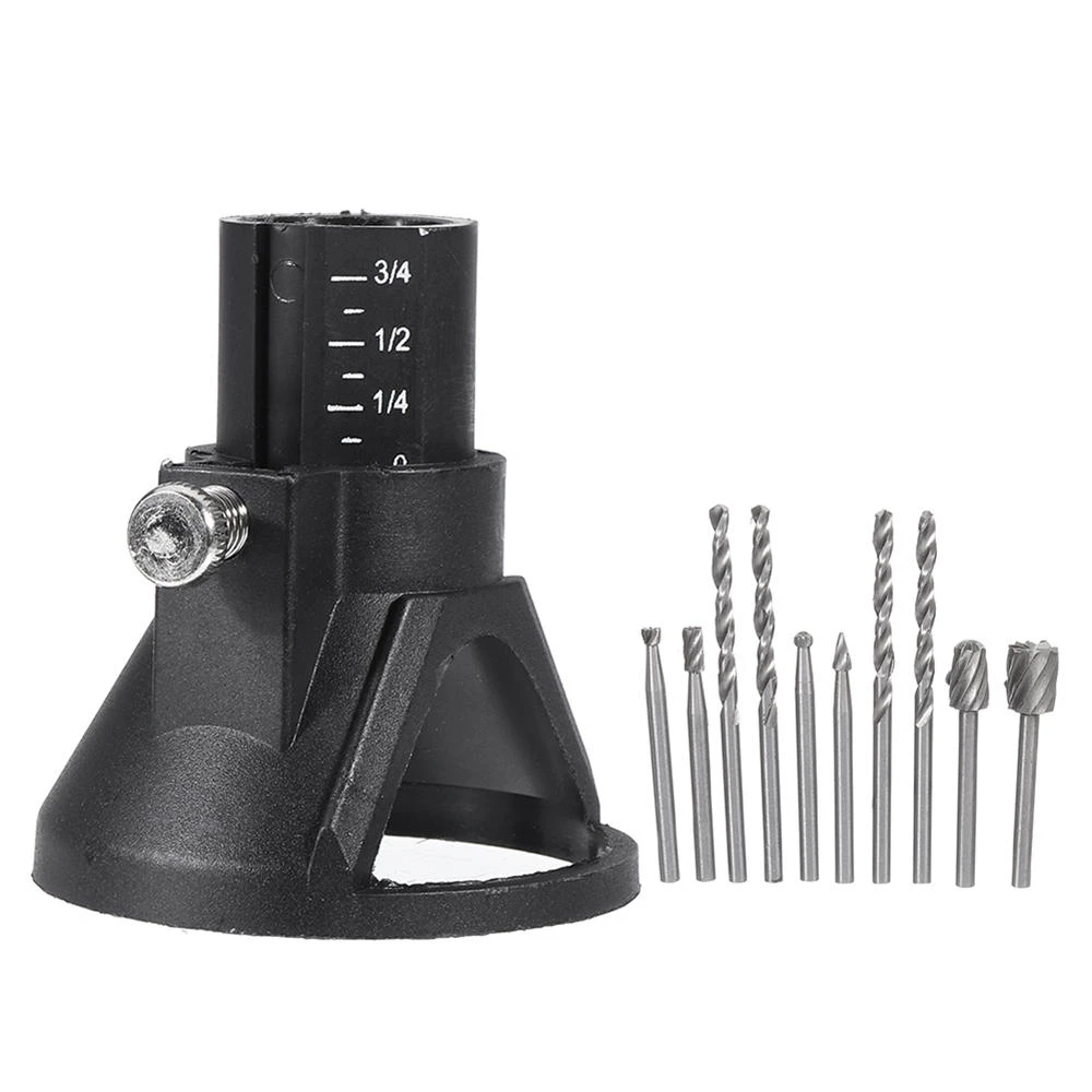 7/11pcs Drill Carving Positioner & Locator | Rotary Burr Twist Drill Adapter