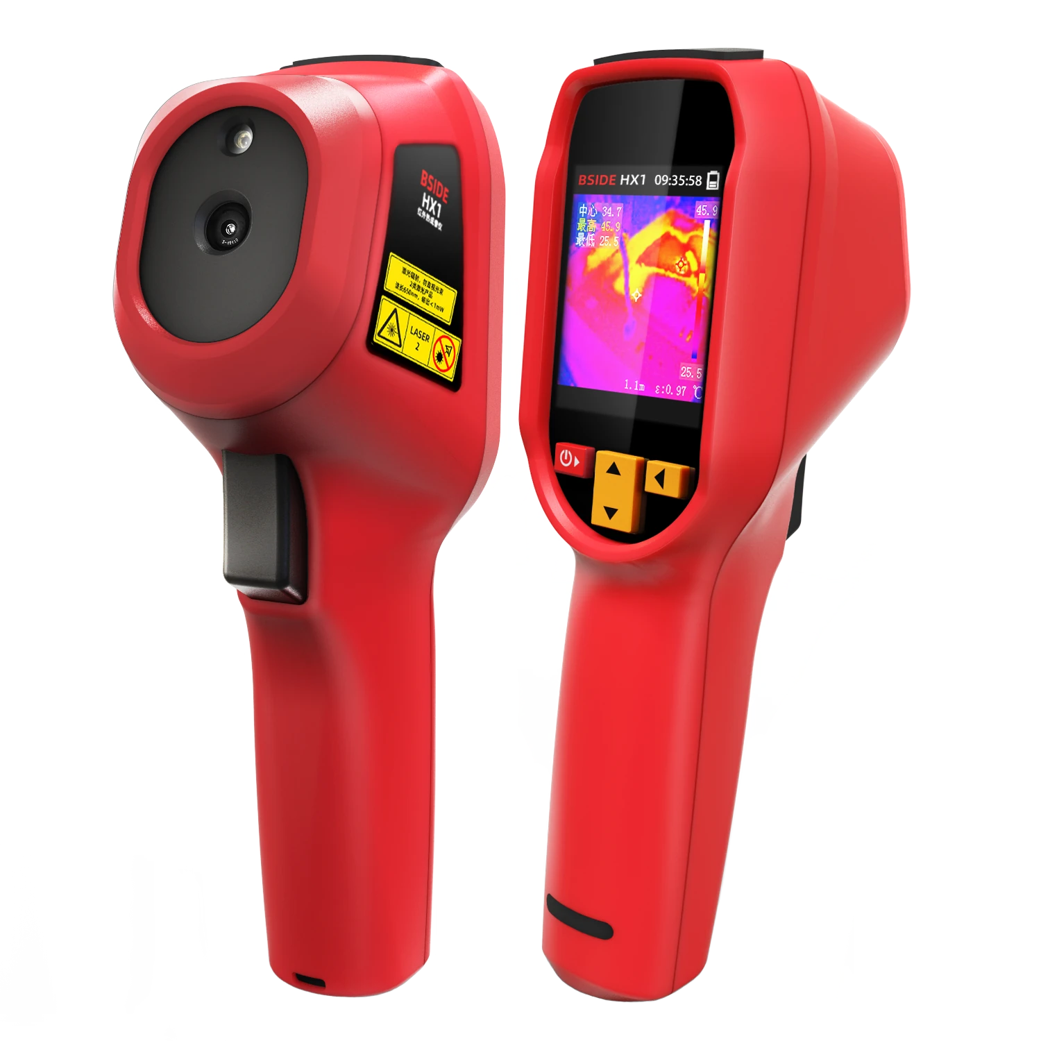 BSIDE HX1 Thermal Imager | 240x240 IR Camera, 2.4 LCD, -20°C to 550°C, USB-C