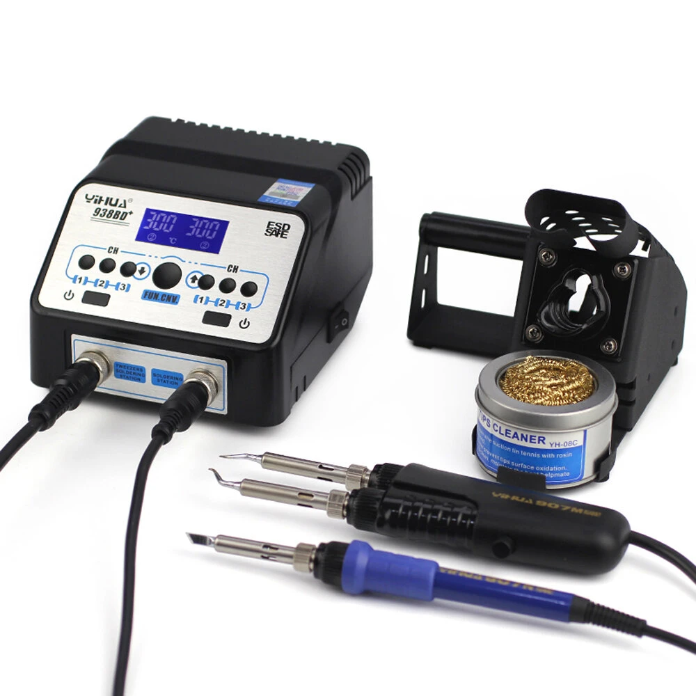 YIHUA 938BD+ 150W SMD Soldering Rework Station | Constant Temperature Tweezer