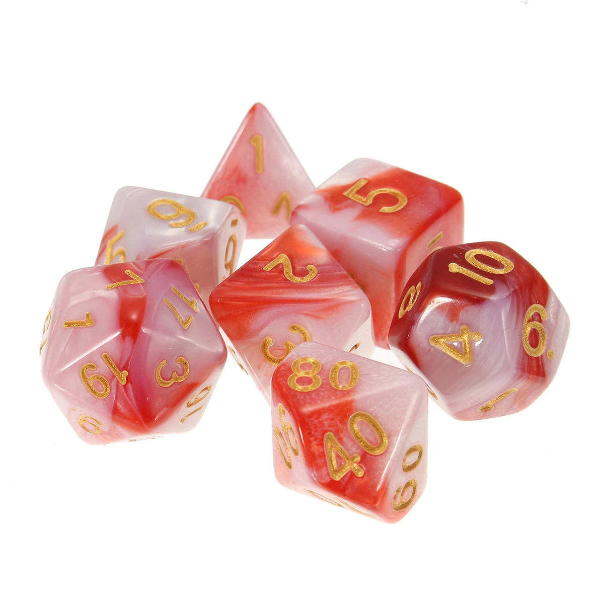 42-Piece Polyhedral Dice Set for D&D & RPG | 7-Die Multisided Role Playing Games