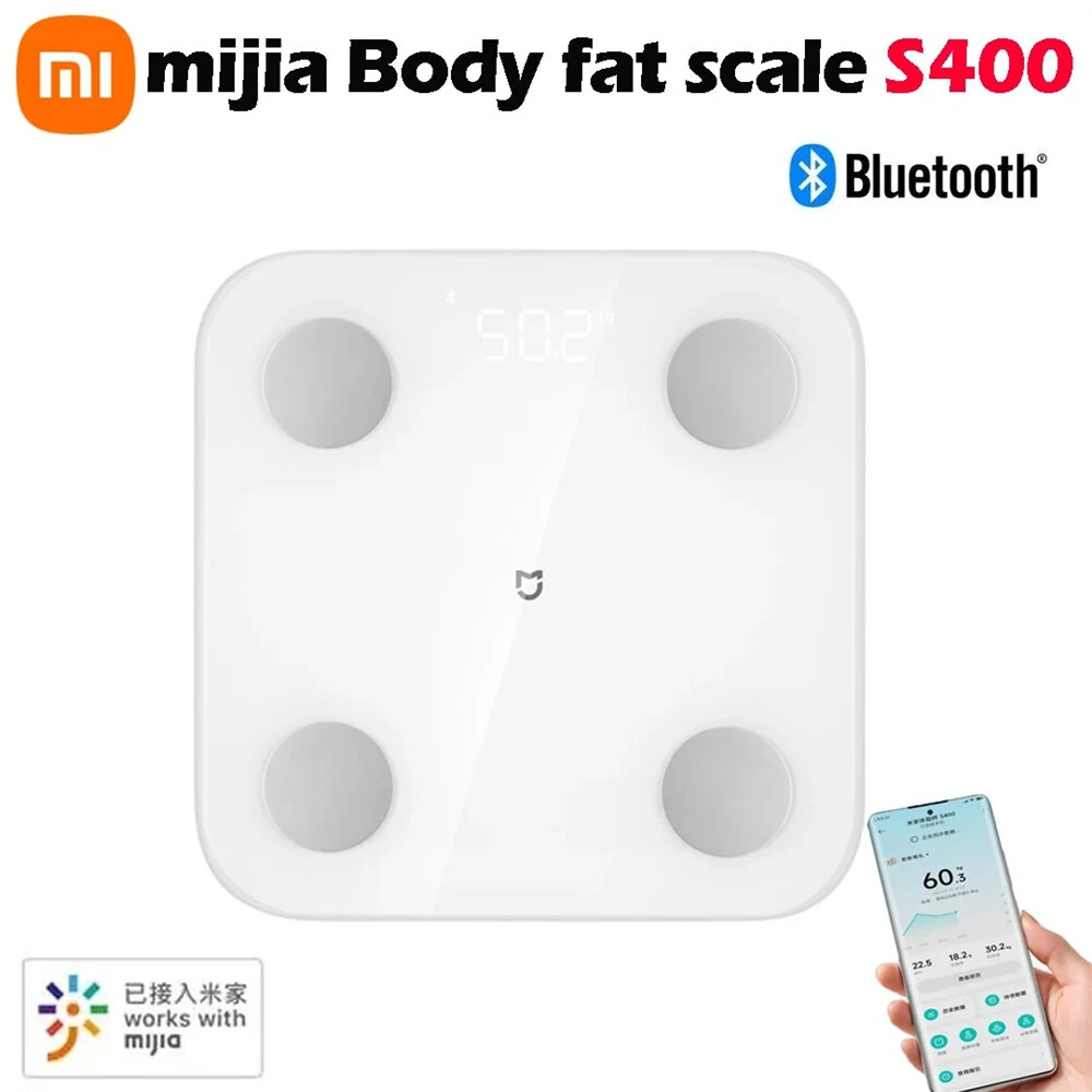 Xiaomi Mijia S400 Body Fat Scale - Dual Frequency BIA, 25 Metrics & Heart Rate