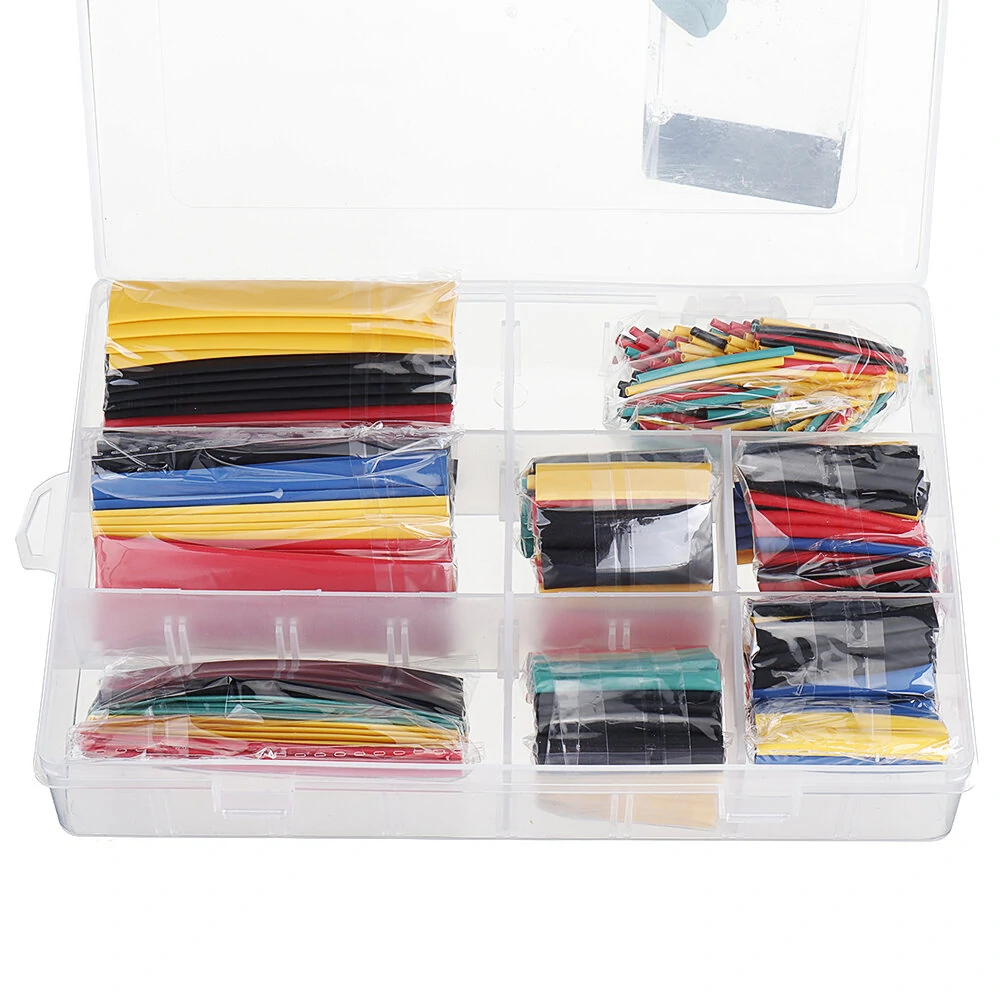 328Pcs Heat Shrink Tube Kit - 8 Sizes & Mixed Colors for Wire & Car Electrical | 2:1 Ratio