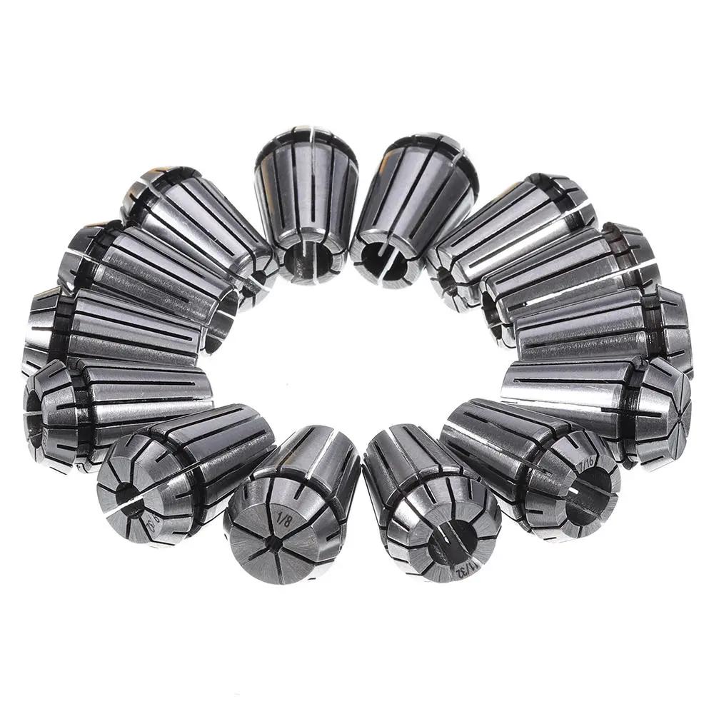 Machifit ER20 Spring Collet Set - 14pcs 1/8 to 1/2 Inch for CNC Milling Lathe