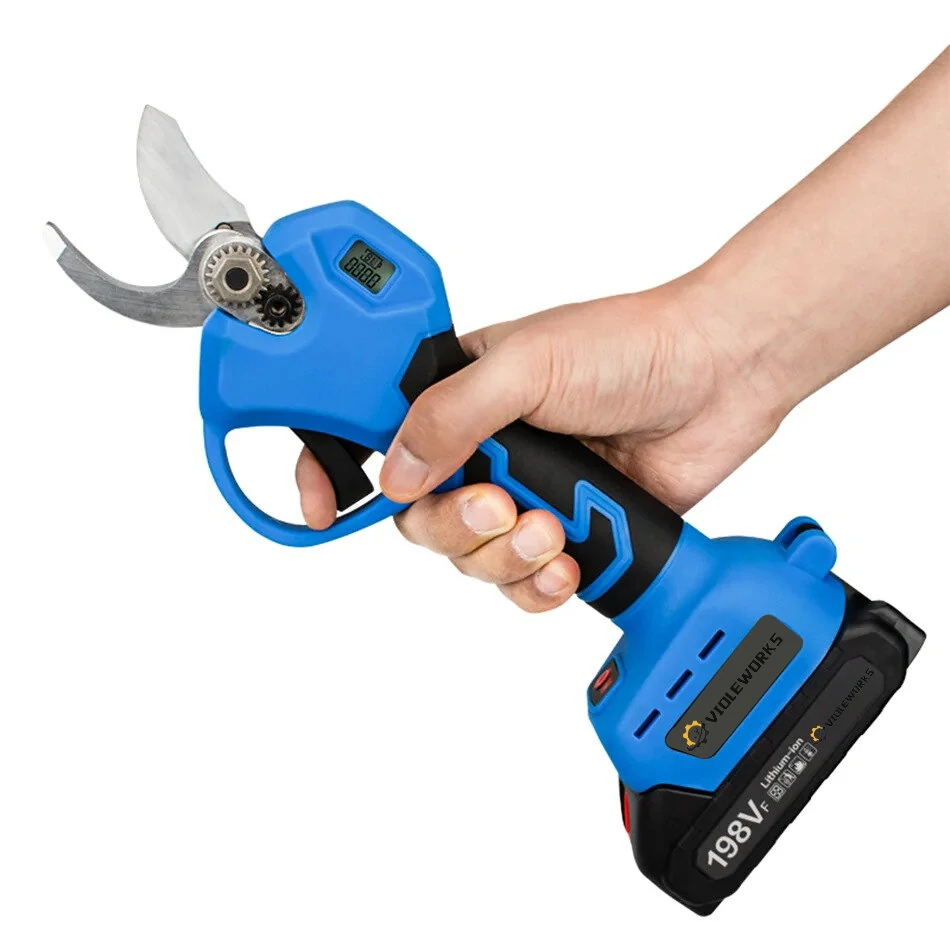 VIOLEWORKS 30mm Brushless Electric Pruner - Cordless For 18V Battery | Fruit Tree & Bonsai Tool