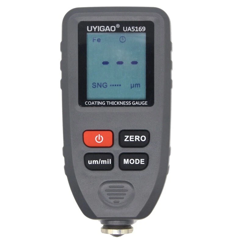 UYIGAO UA5169 Digital Paint Thickness Gauge | Handheld Car Meter 0-1300um Fe/NF Probe