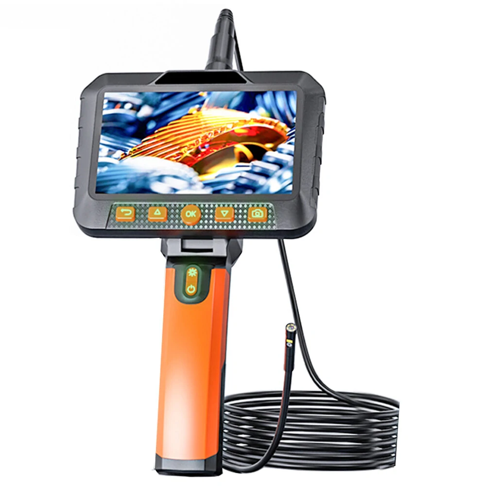 VISHRT T27 Dual Camera Endoscope | 5 Inch LCD 1080P | 7mm Probe 5-6 Hour Battery