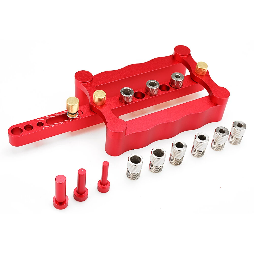 ENJOYWOOD Self Centering Dowel Jig - 6/8/10mm Metric Punch Locator for Woodworking