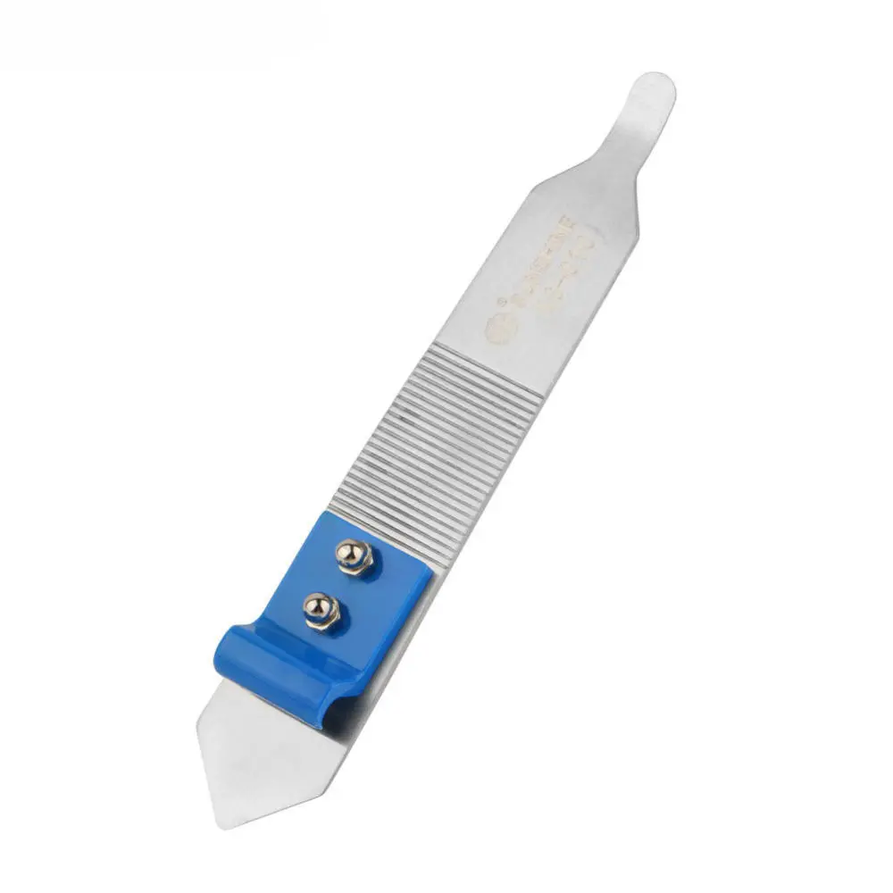 Stainless Steel Phone Repair Tool - Dual End Spudger | Anti-Slip Open Frame Prying