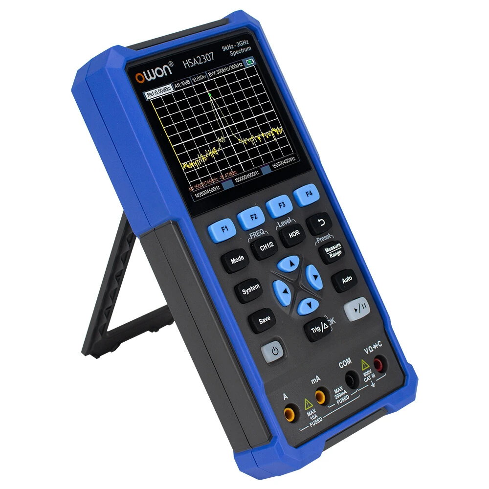 OWON HSA2300 Series Handheld 3-in-1 Spectrum Analyzer | 9kHz-3GHz, 200MHz Bandwidth