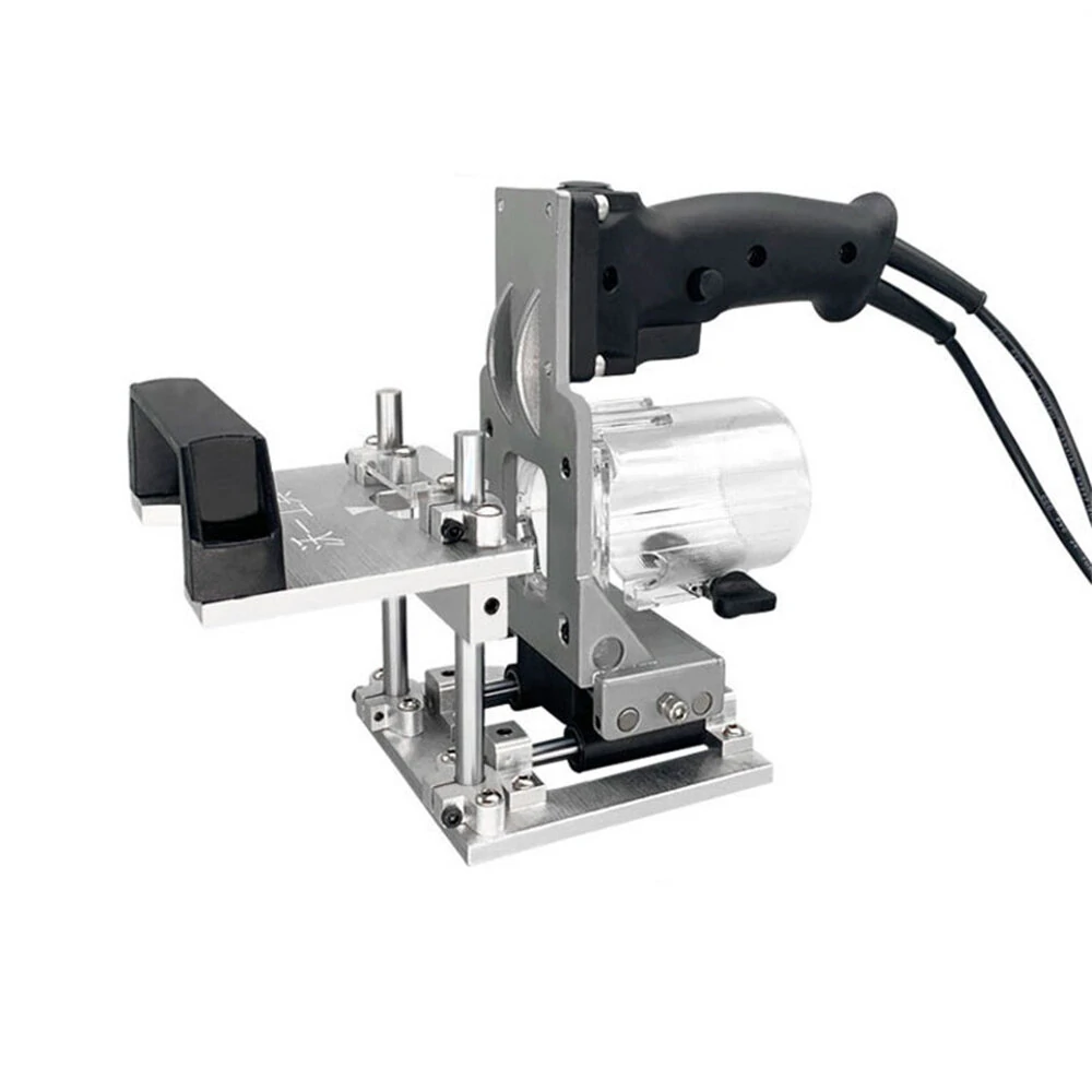 Woodworking Slotting Locator & Router Trimming Machine | 2-in-1 Invisible Fastener Punch Bracket for Wardrobe Cupboard