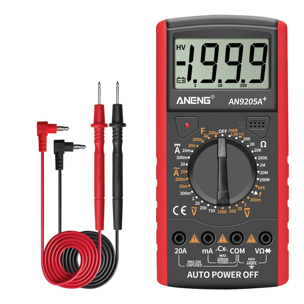 ANENG AN9205A+ Digital Multimeter | AC/DC Voltage Current & Continuity Tester