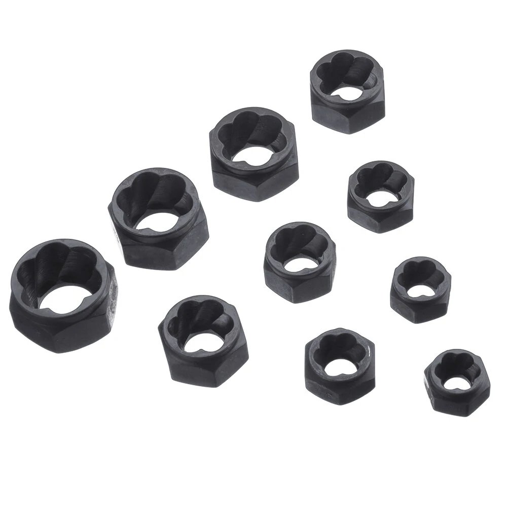 Damaged Nut Bolt Extractor Kit - 10pcs Metric Broken Bolt Remover & Stud