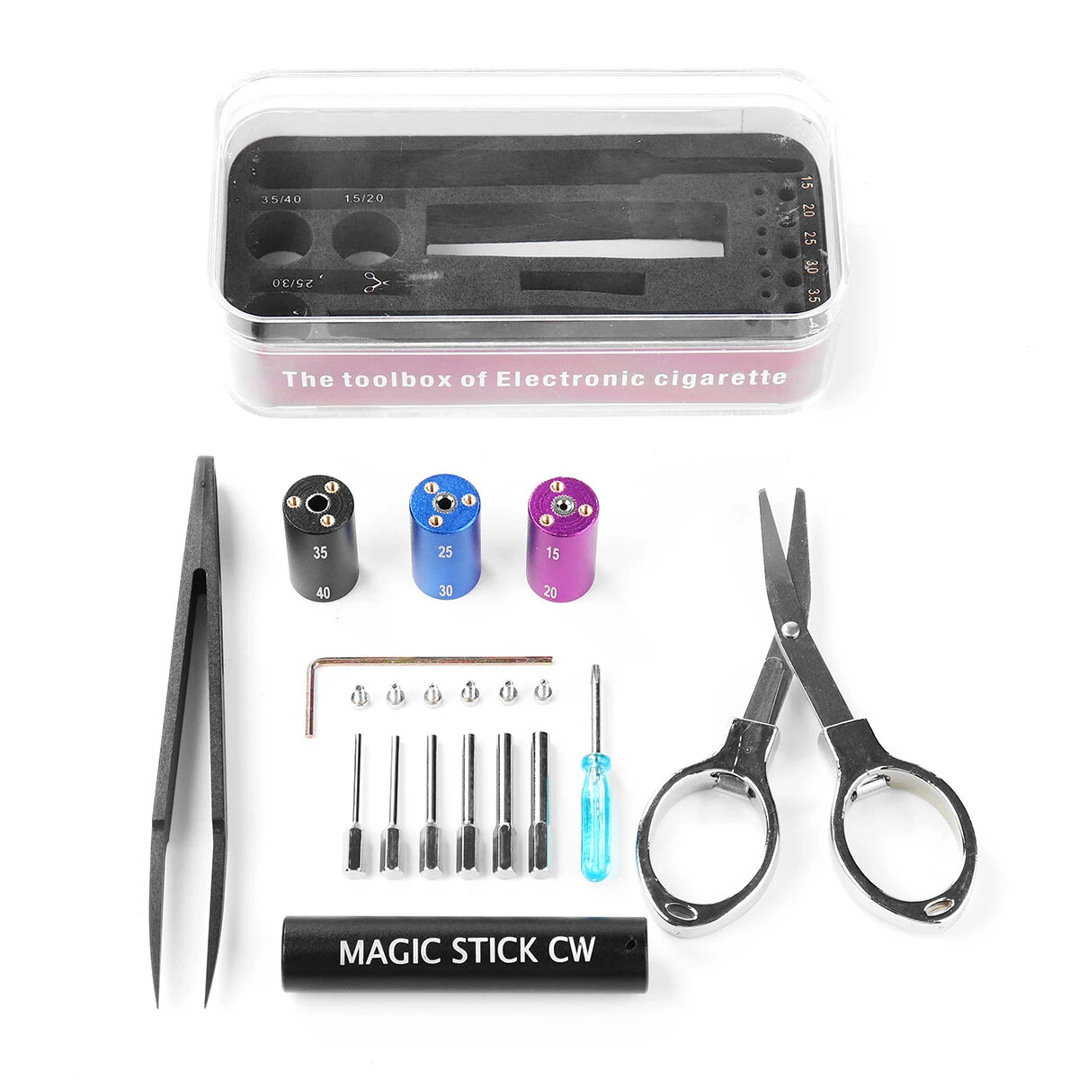 Coil Master 6-in-1 DIY Tool Kit - Jig Winder Scissors Tweezers for RDA RBA