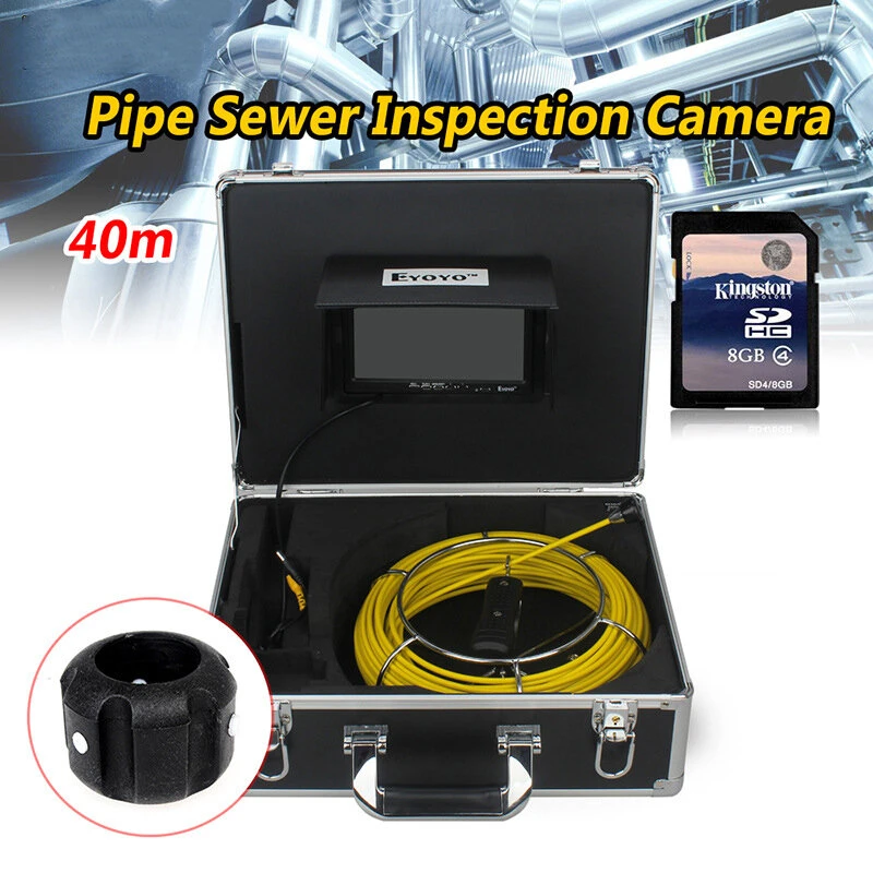 Eyoyo WF92 Pipe Inspection Camera | 40M Drain Sewer Borescope with 7 LCD Monitor