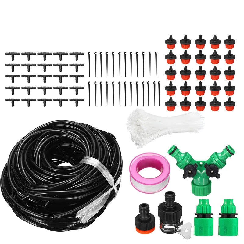 Garden Automatic Drip Irrigation Kit - 8/20/30/40m DIY Adjustable Set