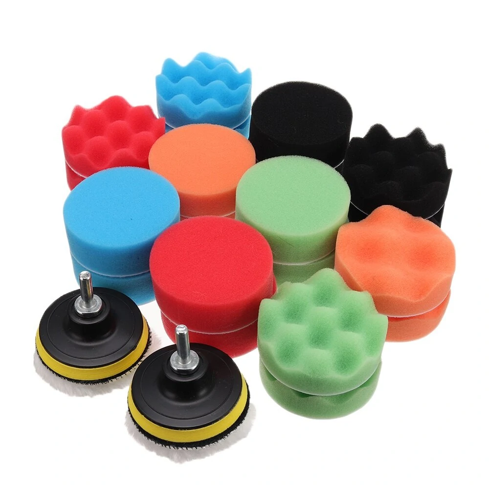 Meguiar's 26Pc Car Polishing Pad Set - Drill Wheel Buffer for Waxing & Scratch Removal