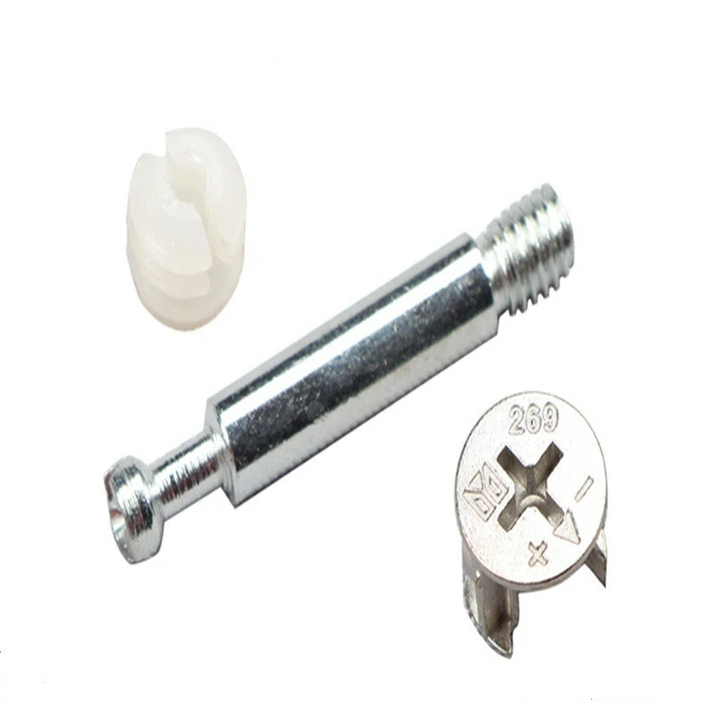 Wnew 20PCS 3-in-1 Eccentric Wheel Furniture Screw Kit | For Dowel Jig & Wardrobe