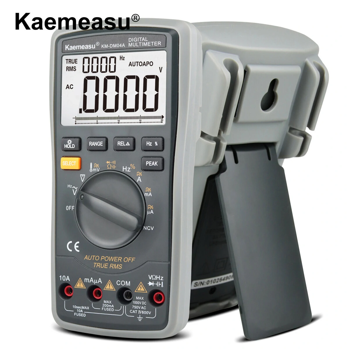 Kaemeasu KM-DM04A Digital Multimeter | 4½ Digit True RMS | Voltage Temp Hz