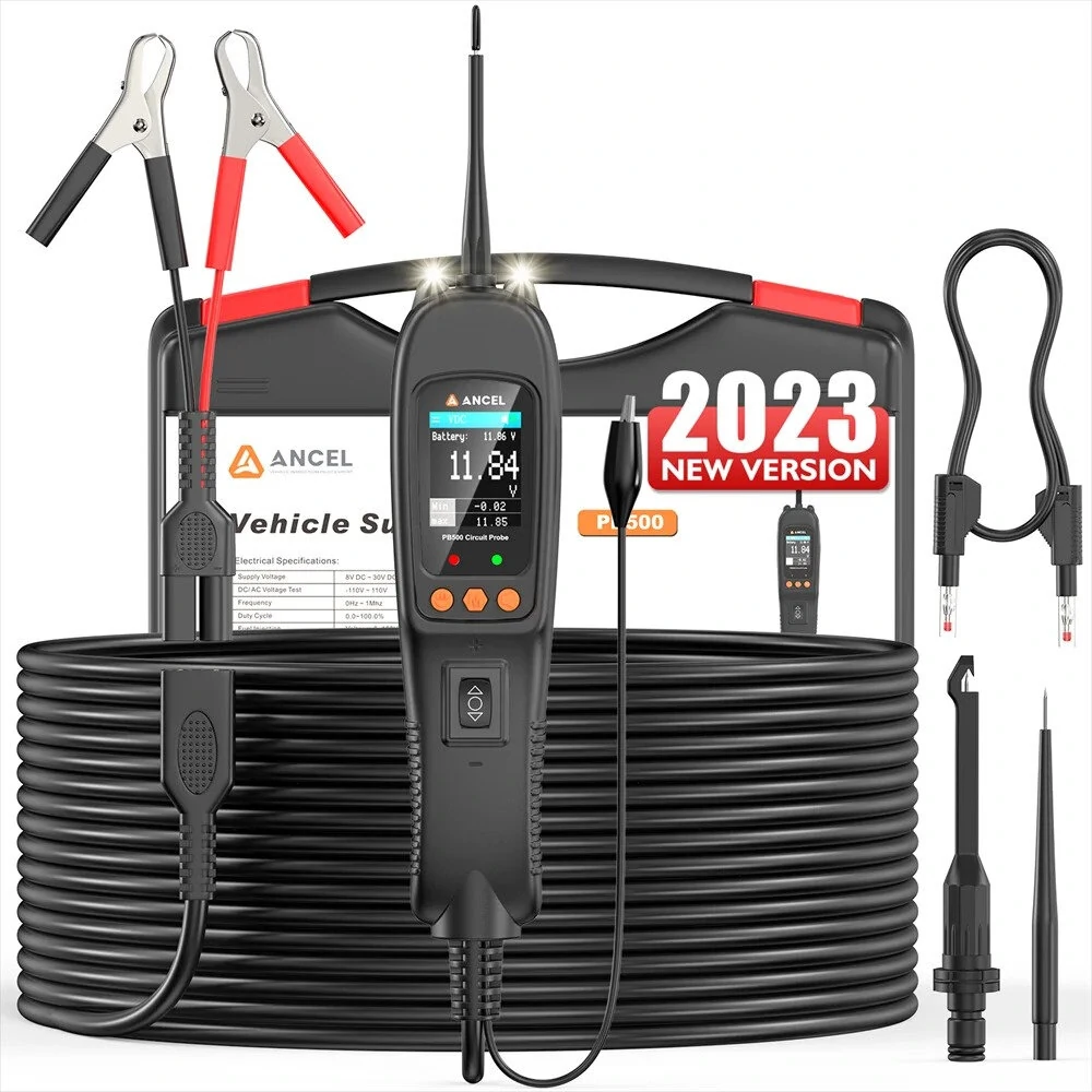 ANCEL PB500 Automotive Diagnostic Tool - Circuit Tester, 7 Test Modes, Dual Display