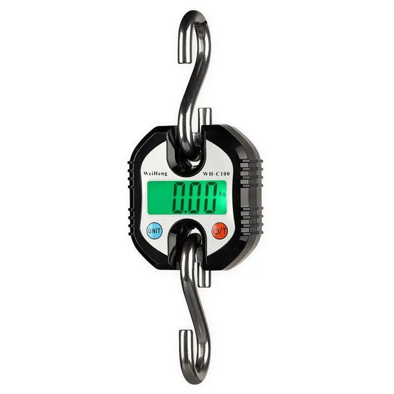 WeiHeng 150kg Digital Crane Scale - 50g Precision LCD - Heavy Duty Hook Scale