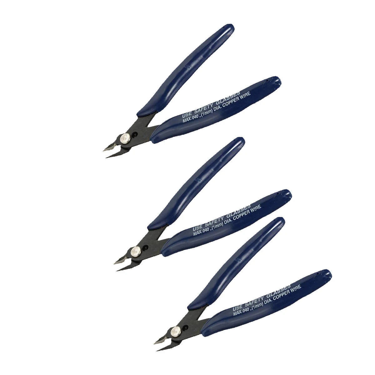 DANIU 3PCS Electrical Wire Cutter Set - Side Snips & Flush Cut Pliers Tool