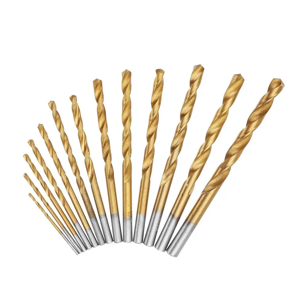 13pcs HSS Twist Drill Bits 1.5-6.5mm, High Speed Steel, Straight Shank, Set for Precision Drilling