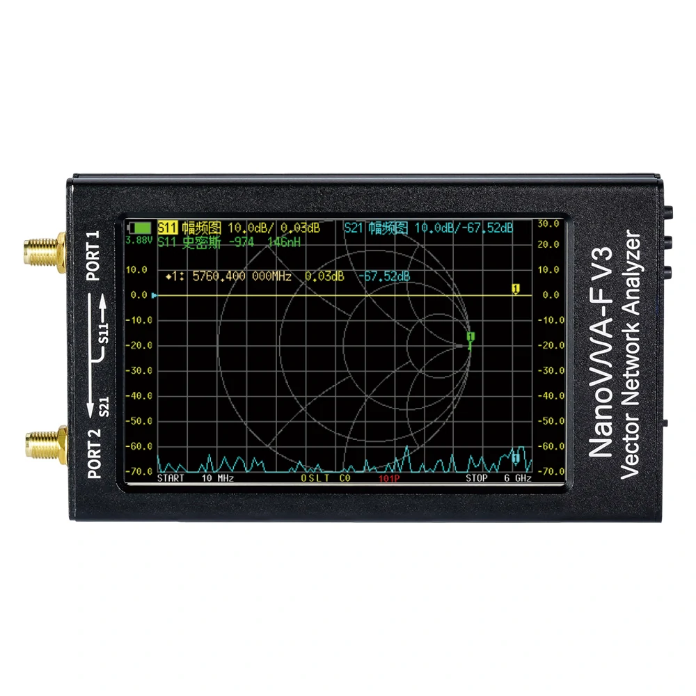 NanoVNA-F V3 Vector Network Analyzer | 4.3 inch LCD | 1M-6GHz HF VHF UHF