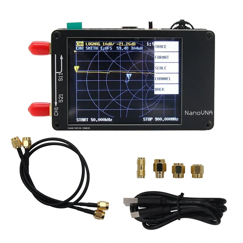 NanoVNA V2 Vector Network Analyzer | 50KHz-900MHz | 2.8 Touch Screen | HF VHF UHF