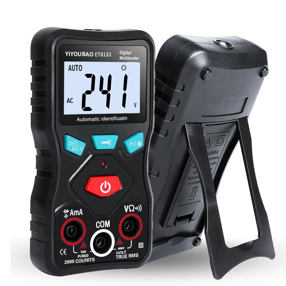 ET8133 Digital Multimeter - True RMS 2000 Counts | Auto-Ranging NCV & Continuity Test