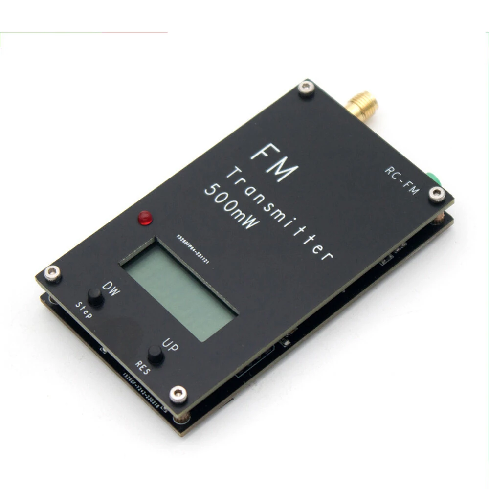 0.5W FM Transmitter 88-108MHz | Stereo Digital with LED Display | 2000M Range