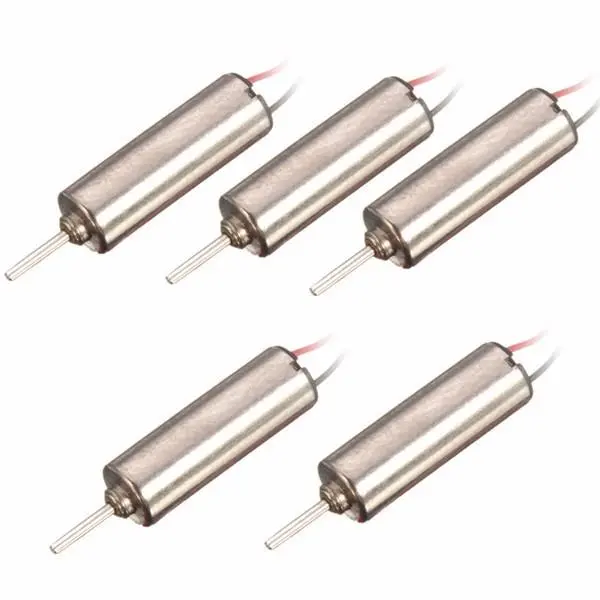 5pcs DC 3.7V 66000RPM Micro Coreless Motor - Wired for Model Toy