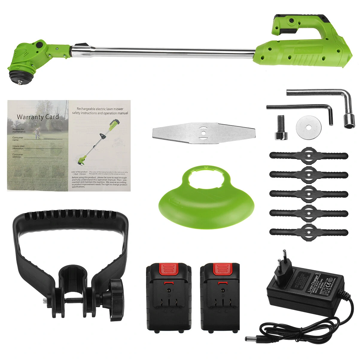 26V Cordless String Trimmer - Electric Weed Wacker & Lawn Mower Tool