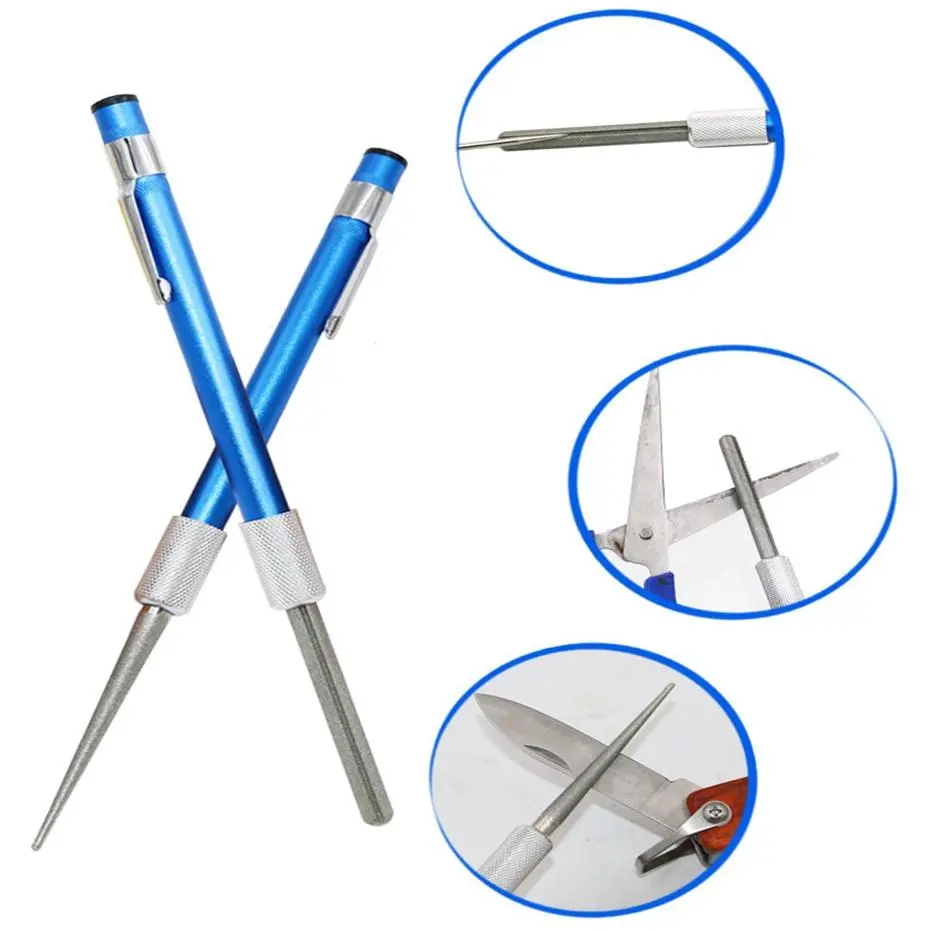 Double Head Diamond Pen Sharpener | Multi-Purpose Knife & Fishhook Sharpener
