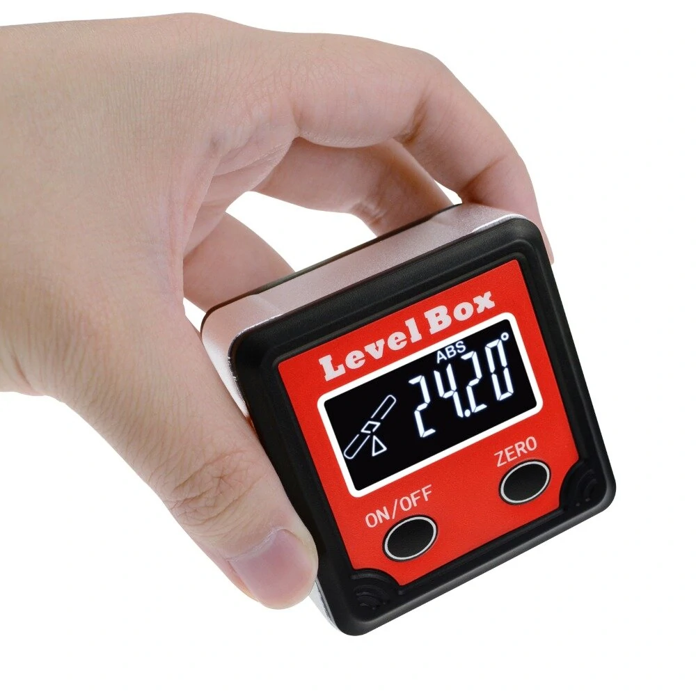 Digital Level Angle Finder - Magnetic Base 360° Inclinometer Protractor Gauge