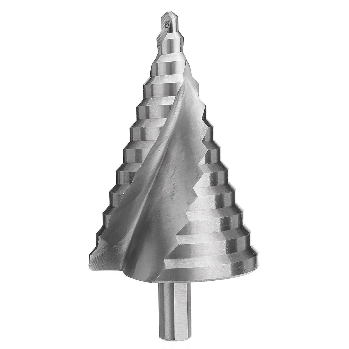 HSS 4341 Step Drill Bit - 6-60mm 12 Step Straight Flute | High Speed Steel