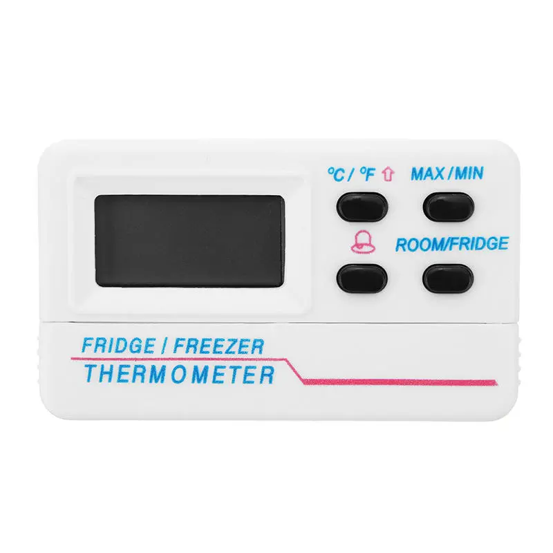 Digital Fridge Thermometer with Alarm - Wireless Sensor for Refrigerator/Freezer